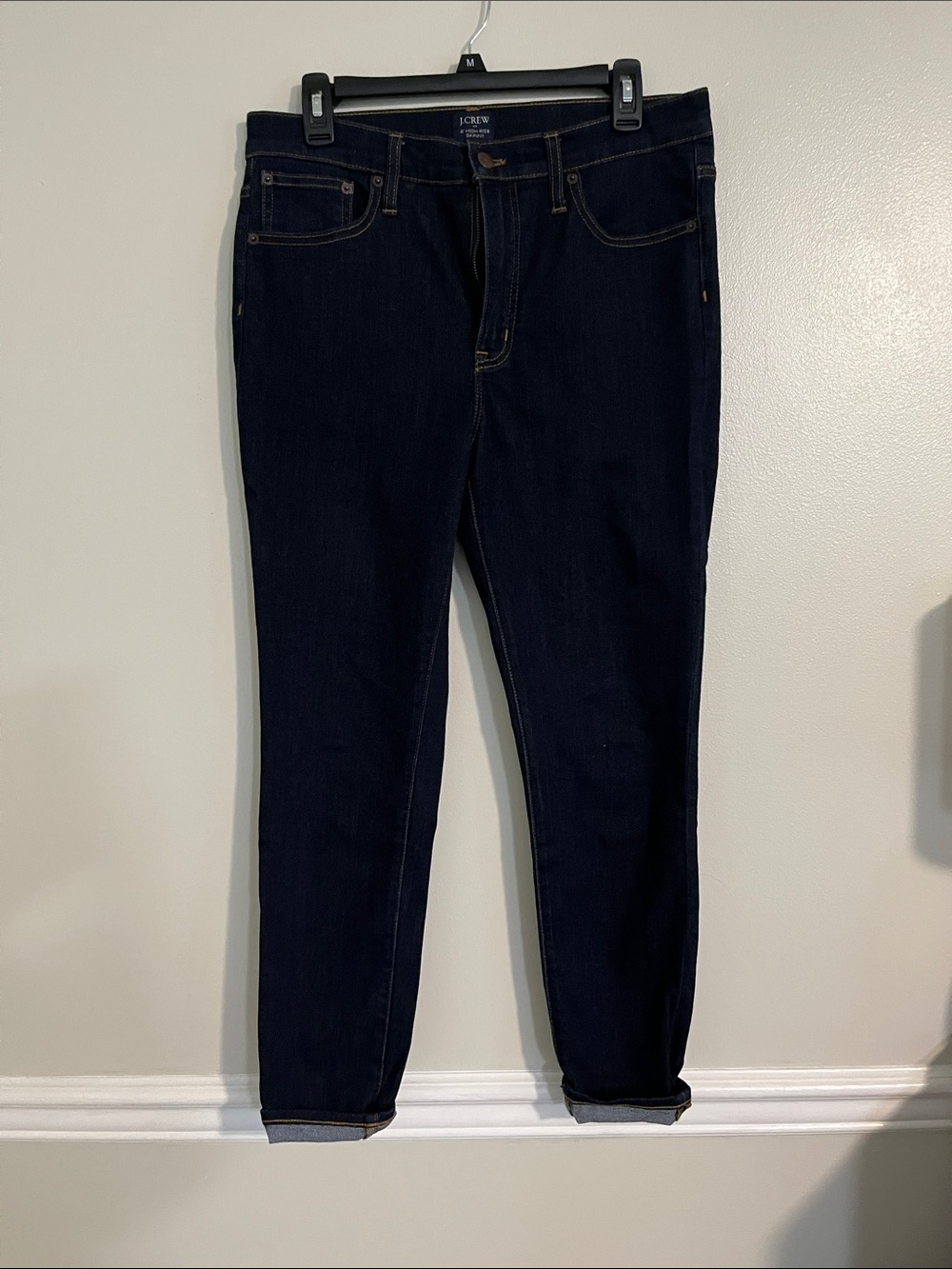 J. Crew Women's Dark Indigo Skinny Jeans - Deep Navy